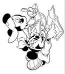 Mickey Mouse kleurplaat 11